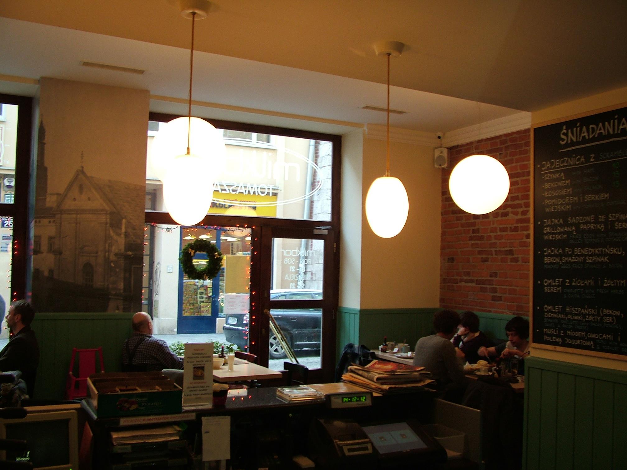 Wnętrze Milkbar Tomasza